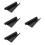 4Pièces Tapis Souris Ordinateur Noir Antidérapant Double Face Usage 6