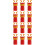 12Pièces Agrippe-Vis Rouge ABS Durable Outil Bois Pour Usage Maison 4