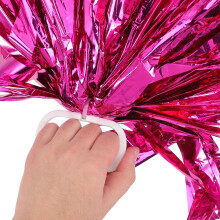 2St Set Handige Performance Pompons Paars PVC Sport Dansdecoratie