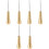 6Pièces Awls Couture Cuir Handle Cuivre Réparation DIY 3