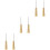 6Pièces Awls Couture Cuir Handle Cuivre Réparation DIY 5