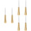 6Pièces Awls Couture Cuir Handle Cuivre Réparation DIY 6