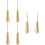 6Pièces Awls Couture Cuir Handle Cuivre Réparation DIY 9