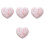 4Pièces Plateaux Rose En Cœur Maison Élégante 2