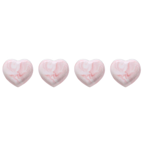 4Pièces Plateaux Rose En Cœur Maison Élégante 2