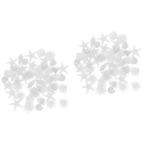 100Pièces Blancs Résine Pour Aquarium Pots 2