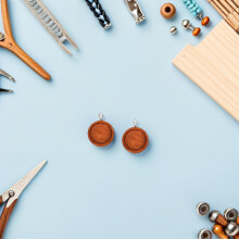 40Pièces Supports Bois Acier Inoxydable Pendants Décoratifs