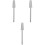 3Pièces Embouts Argenté Durable Pour Usage Domestique 8