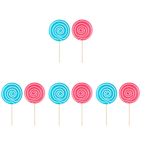 8Pièces Décor Colorée Simulation Pour Photo DIY 1