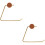 2Pièces Support Papier Mural Solide Usage Maison 5