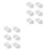 2Ensembles Kits Sangles Blanches Ancrages Pour 3