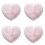 4Pièces Plateaux Rose En Cœur Maison Élégante 4