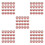 100Pièces Jetable Papier Rouge Motif Pour Noël 2