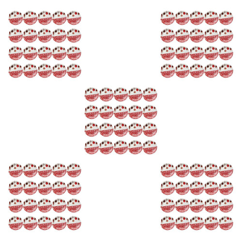 100Pièces Jetable Papier Rouge Motif Pour Noël 1