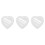 3Pièces Coeur Blancs Créatifs Pour Décor 4