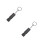 2Pièces Sifflet D'alerte Acier Inoxydable Durable Usage Extérieur Noir 3
