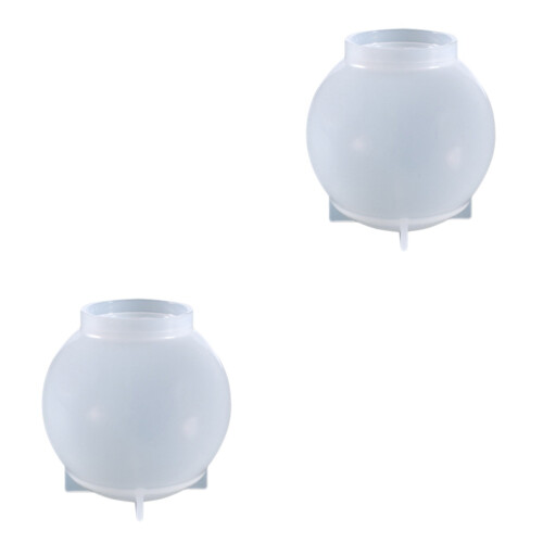 2Pièces Moules DIY Silicone Souple Pour Boules Résine 1