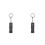 2Pièces Sifflet D'alerte Acier Inoxydable Durable Usage Extérieur Noir 5