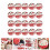 100Pièces Jetable Papier Rouge Motif Pour Noël 9