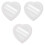3Pièces Coeur Blancs Créatifs Pour Décor 3