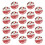100Pièces Jetable Papier Rouge Motif Pour Noël 10