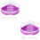 2Pièces Bain Hamster Violet ABS Transparent Pour Cage À Animal 5