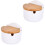 2Pièces Récipient Assorti Condiment Céramique Usage 3