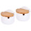 2Pièces Récipient Assorti Condiment Céramique Usage 4