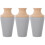 3Pièces Bouchons Étanches Vin Silicone Bois Usage 4