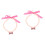2Pièces Collier Rose Pour Chats, Élégant Respirant 3