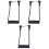 3Pièces Câble Adaptateur Microphone Noir Compatible Streaming 3