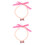 2Pièces Collier Rose Pour Chats, Élégant Respirant 4
