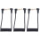3Pièces Câble Adaptateur Microphone Noir Compatible Streaming 4