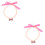 2Pièces Collier Rose Pour Chats, Élégant Respirant 5
