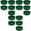 15Pièces Tamis Vert Plastique Jardin Filtrage Compost 3
