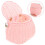 1Panier Pour Enfant En Rotin Rose, Résistant Décoratif 7