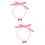 2Pièces Collier Rose Pour Chats, Élégant Respirant 6