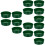 15Pièces Tamis Vert Plastique Jardin Filtrage Compost 6
