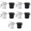 10Pièces Pots Colle Extensions Cils Noir Pratiques Et Résistants 4