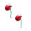 2Pièces Wc Rouge Long Manche Support Facile À Ranger 5