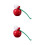 2Pièces Wc Rouge Long Manche Support Facile À Ranger 7