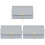 3Pièces Range Bijoux Pliable Cuir Souple Pour Voyage Facile 2