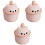 3Pièces Flacons Mousse Rose ABS Design Ours Mignon 2