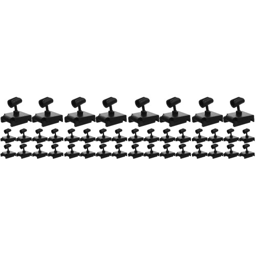 40Pièces Fixation Micro ABS Noir Pied Stable Bureau 2