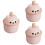 3Pièces Flacons Mousse Rose ABS Design Ours Mignon 5