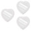 3Pièces Coeur Blancs Créatifs Pour Décor 8