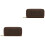 2Pièces Boîte Rangement Cuir Café Portable Pour 2