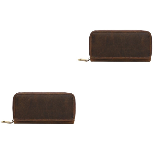 2Pièces Boîte Rangement Cuir Café Portable Pour 1