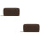 2Pièces Boîte Rangement Cuir Café Portable Pour 5