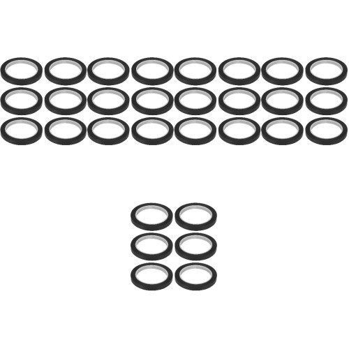 30Rouleaux De Ruban De Marquage Noir Pour Tableau Et Bureaux 2